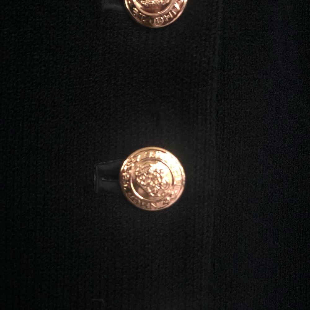 EUC St. John Basics black knit jacket size 2 - Picture 6 of 7